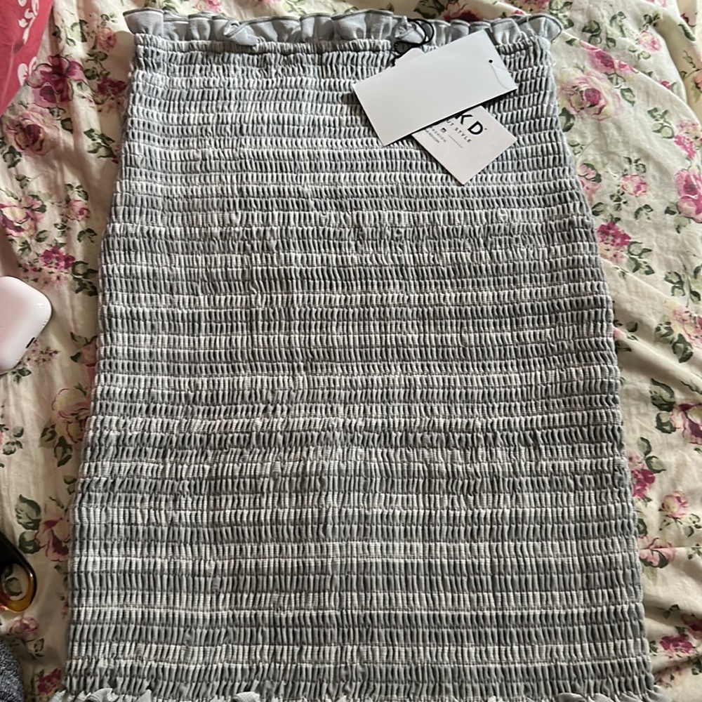 Nakd | Gray Bodycon Ribbed Skirt